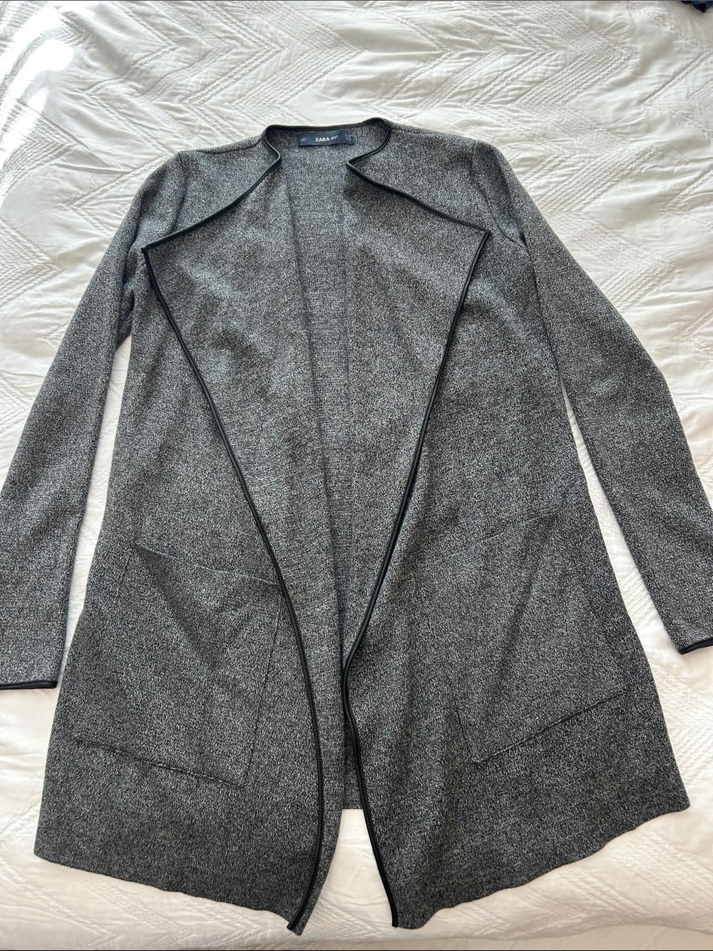 Zara long knit cardigan. Worn once!